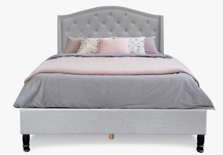 Lizina Queen Bed Frame with Bon15 Mattress