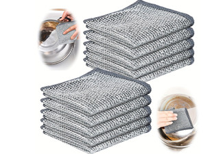 Non-Stick Mesh Wire Dishwashing Cloth - Option for 10-Piece