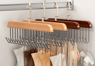 Two-Pack 8-Hook Wardrobe Hanger - Two Colours Available