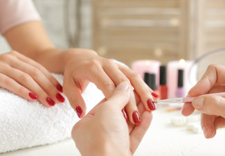 Manicure Pamper Package for One incl. Cut, Shape, Buff, Cuticle Clean/Care & Lotion 
- Options for Gel Polish, Gel Manicure, SNS, BIAB Manicure & Gel Nails & Toes