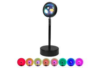 Emitto Rainbow Sunset Projection LED Lamp - Five Options Available
