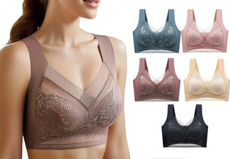 Seamless Wire-Free Bra - Available in Five Colours, Five Sizes & Option for Three-Pack