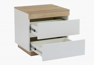 Permax Bedside Table with Two Drawers
