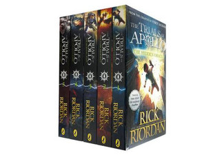 Five-Book Trials of Apollo Rick Riordan Box Set - Elsewhere Pricing $125.24