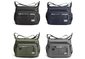 Men's Large Shoulder Bag - Four Colours Available