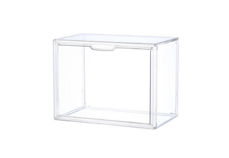 Clear Stackable Plastic Storage Case with Magnetic Lid