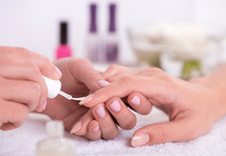 Spa Manicure with Normal Polish for One - Options for Gel Manicure, SNS on Natural Nails, SNS with Extension Nails, Deluxe Spa Pedicure, Deluxe Spa Pedicure with Gel, Builder Gel or Gel Extension