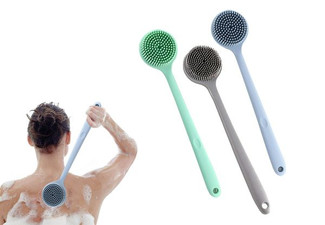 Dual-Sided Shower Brush - Available in Three Colours & Option for Two-Pack