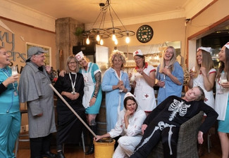 Murder Mystery Package For 10 People incl. One Night Accommodation, Mystery Facilitator, Script & Fancy Dress Costumes - Options for up to 20 People