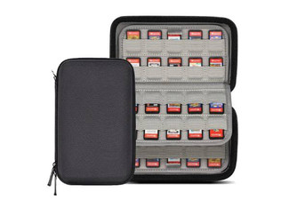 64-Slot Game Case Compatible with Nintendo Game Cartridges