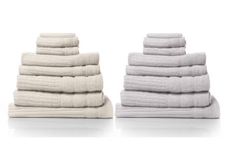 Royal Comfort Eight-Piece Eden 600GSM Towel Pack - Four Colours Available