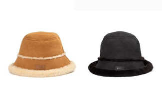 Ugg Sheepskin Bucket Hat - Available in Two Colours & Two Sizes