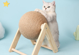 Wooden Cat Scratching Ball Post