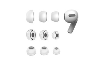Three-Pair Replacement Ear Tips Compatible with Airpods Pro & Pro 2