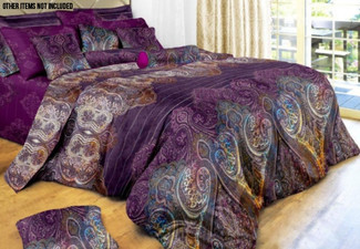 Aster Duvet Cover Incl. Pillowcase - Available in Three Sizes & Option for Extra Pillowcase