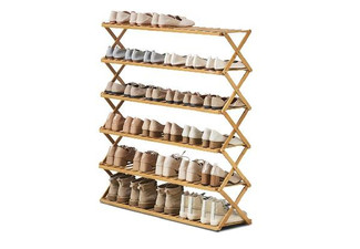 Foldable Wooden Shoe Storage