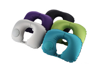 U-Shaped Inflatable Neck Pillow - Seven Colours Available