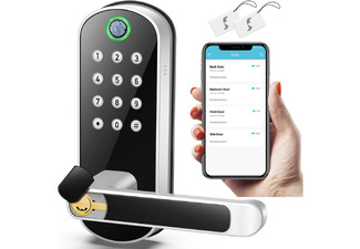 Biometric Door Lock with Keypad - Two Colours Available