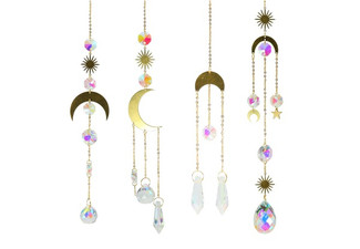 K9 Crystal Prism Sun Wind Chime - Four Options Available & Option for Two