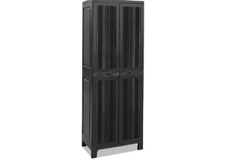 Black Outdoor Storage Cabinet
