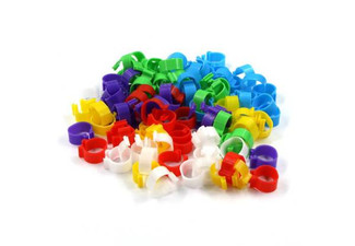 50-Piece 16mm Poultry Clasp Foot Ring