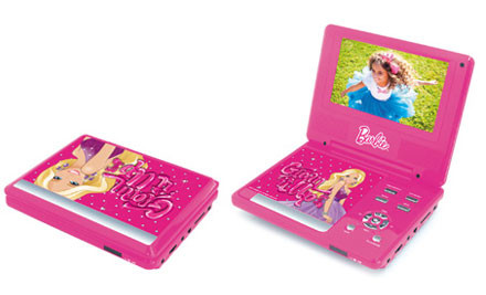 Portable Barbie DVD Player - GrabOne