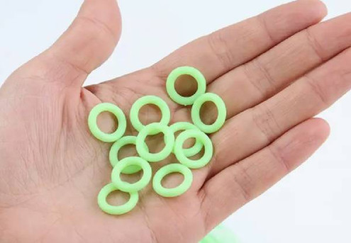 10-Piece Fluorescent Silicone Tent Nail Ring - Option for 20-Piece