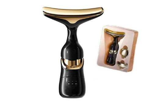 Portable Beauty Massager with Two Replacement Massage Heads