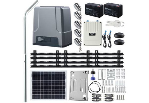 Solar Auto Sliding Gate Opener with RC - Two Options Available