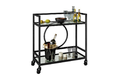 Two-Tier Rolling Bar Cart - Two Colours Available