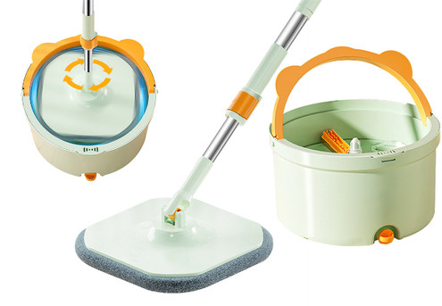 Retractable Spin Mop & Bucket Incl. Microfibre Mop Pad Range - Three Options Available