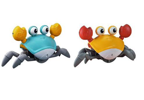 Electric Crawling Crab Toy with Light - Two Colours Available