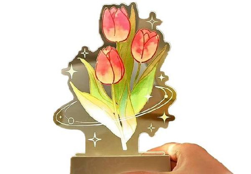 Flower 3D Table Lamp - Three Styles Available