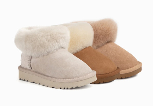 Ugg Kids Classic Fluff Mini Boots - Available in Three Colours & Five Sizes