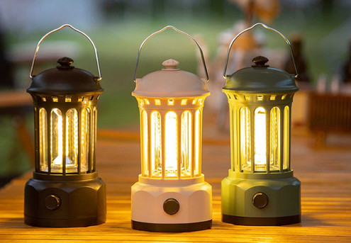 Rechargeable LED Camping Lantern - Three Colours & Sizes Available