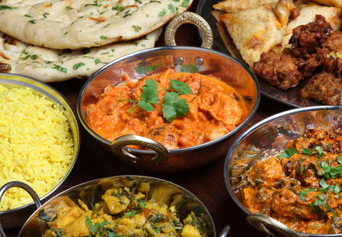 Lunch for Two People incl. Curry, Rice & Naan Bread