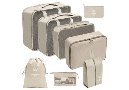 Eight-Piece Luggage Packing Cube Set