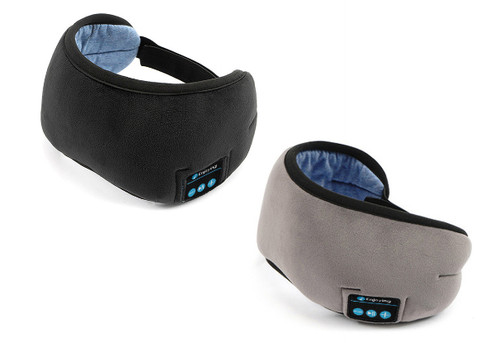 Wireless Bluetooth 5.0 Headphone Sleep Eye Mask - Two Colours Available & Option for Two-Pack