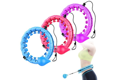 Adjustable & Detachable Abdominal Exercise Hula Hoop - Available in Three Colours & Three Sizes