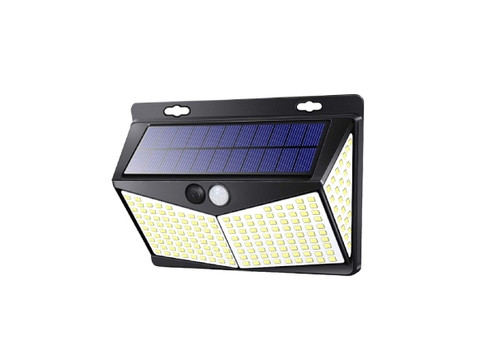 Solar Outdoor 208-LED Wall Light - Option for Two-Pack