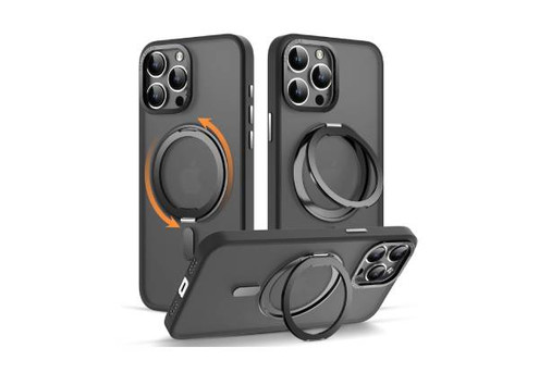 Phone Case with 360-Degree Rotatable Magnetic Ring Stand Compatible with iPhone -  Nine Options Available
