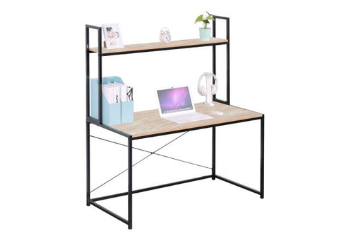 Bali Desk with Top Shelf