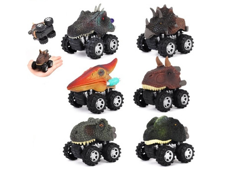 Six-Pack Dinosaur Truck Toys