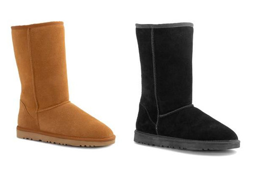 Ugg Genuine Australian Sheepskin Unisex Long Classic Suede Boots - Available in Two Colours & 10 Sizes