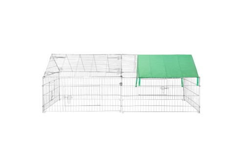 Metal Chicken Coop Run with Cover