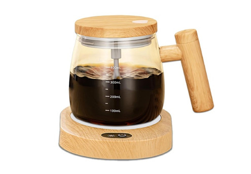 400ML Electric Self Stirring Coffee Mixing Mug with Temperature Coaster - Option for Two-Set