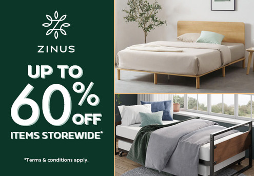 Zinus Mayhem Offer - Up to 60% Off Items Sitewide