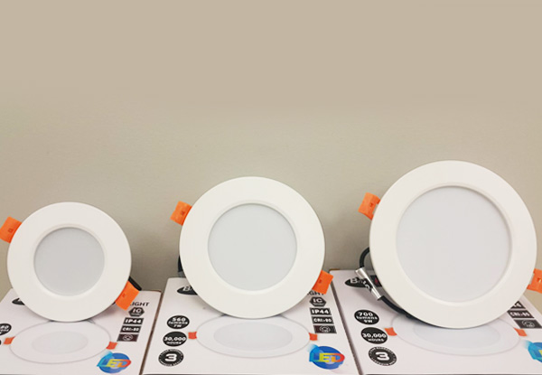 $349 for 10 LED Downlights incl. Fitting by a Qualified Electrician – Range of Light Colours & Sizes Available (value up to $700)