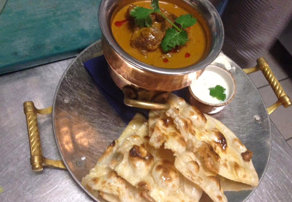 $20 for Two Large Main Curries & Rice or $69 for Four Large Curries & Rice Naan Breads & Onion Bhaji – Valid for Takeaway Only (value up to $92)