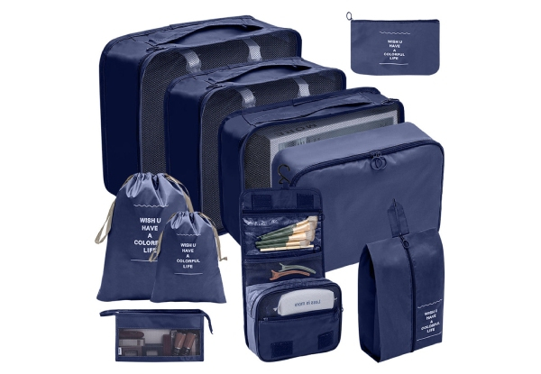 10-Piece Travel Compression Storage Bags - Six Colours Available